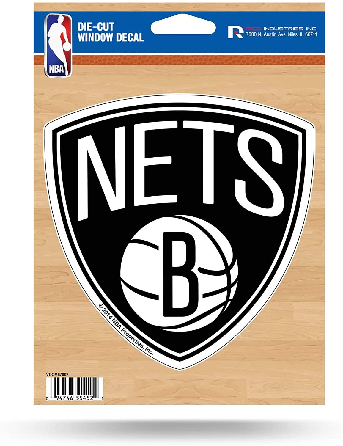 Brooklyn Nets 5 Inch Decal Sticker Die Cut Flat Vinyl by Fielders Choice