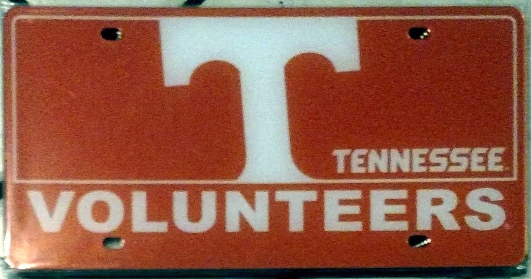 University of Tennessee Volunteers Premium Laser Tag License Plate, Mirrored Acrylic, 6x12 Inch by Fielders Choice
