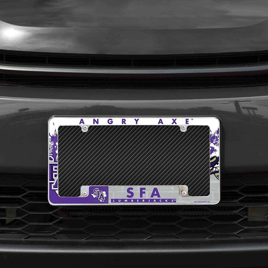 Stephen F Austin State University Lumberjacks Metal License Plate Frame Tag Cover All Over Design 12x6 Inch by Fielders Choice