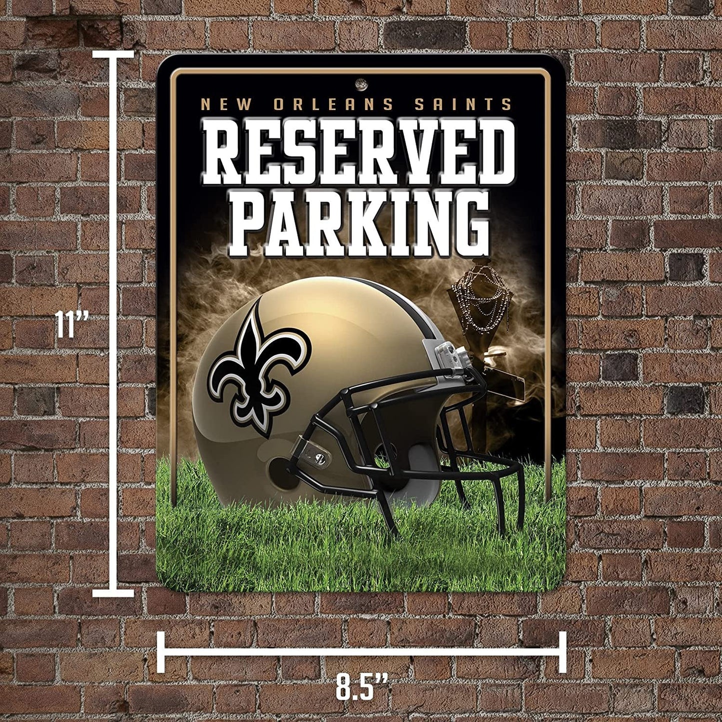 Los Angeles Kings Metal Parking Novelty Wall Sign 8.5 x 11 Inch Carbon Fiber Design by Fielders Choice