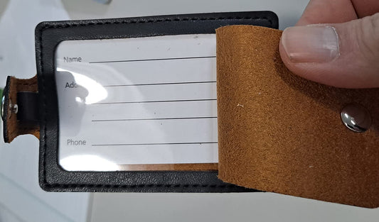 Indianapolis Colts Luggage Bag Tag Laser Engraved Ultra Suede Includes ID Card by Fielders Choice