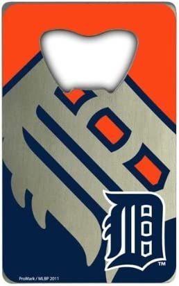 Detroit Tigers Heavy Duty Metal Bottle Opener Credit Card Size 2 x 3.25 Inch by Fielders Choice