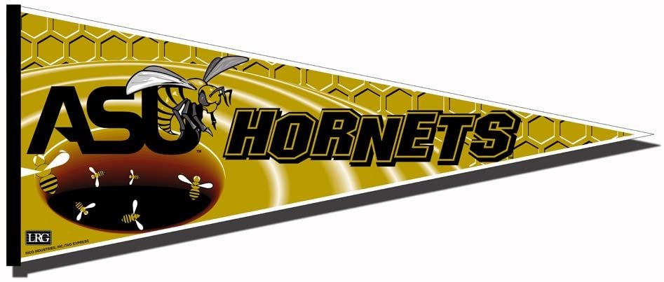 Alabama State University Hornets Soft Felt Pennant, Primary Design, 12x30 Inch, Easy To Hang by Fielders Choice