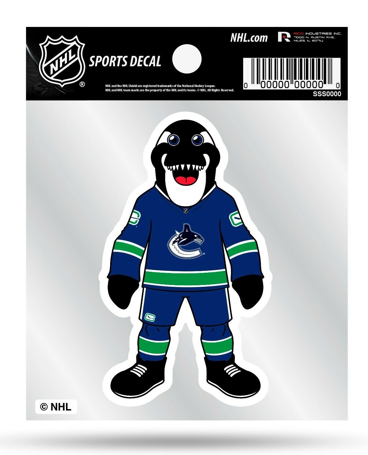 Vancouver Canucks 4x4 Decal Sticker Mascot Logo Premium Vinyl Auto Home Hockey by Fielders Choice