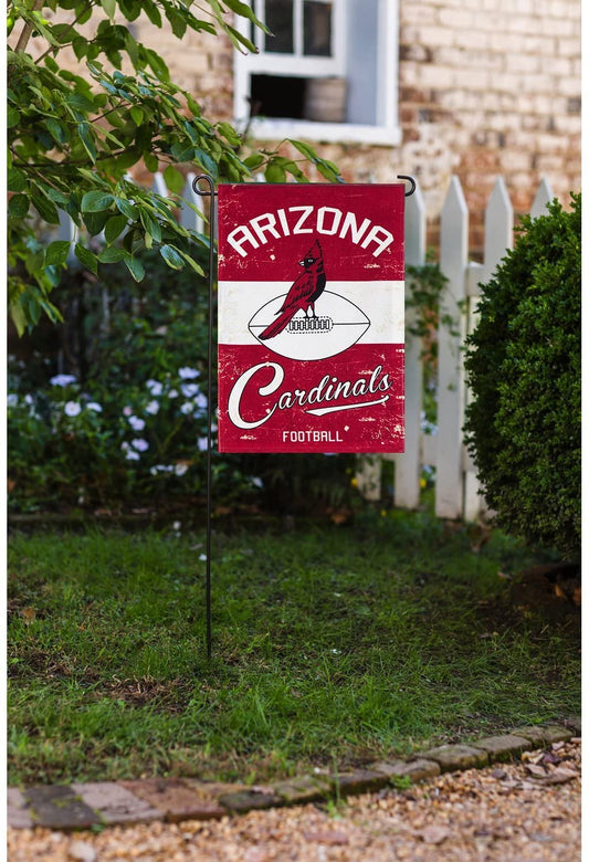Arizona Cardinals Premium House Flag Banner, Double Sided, Retro Vintage Style, Linen, 28x44 Inch by Fielders Choice