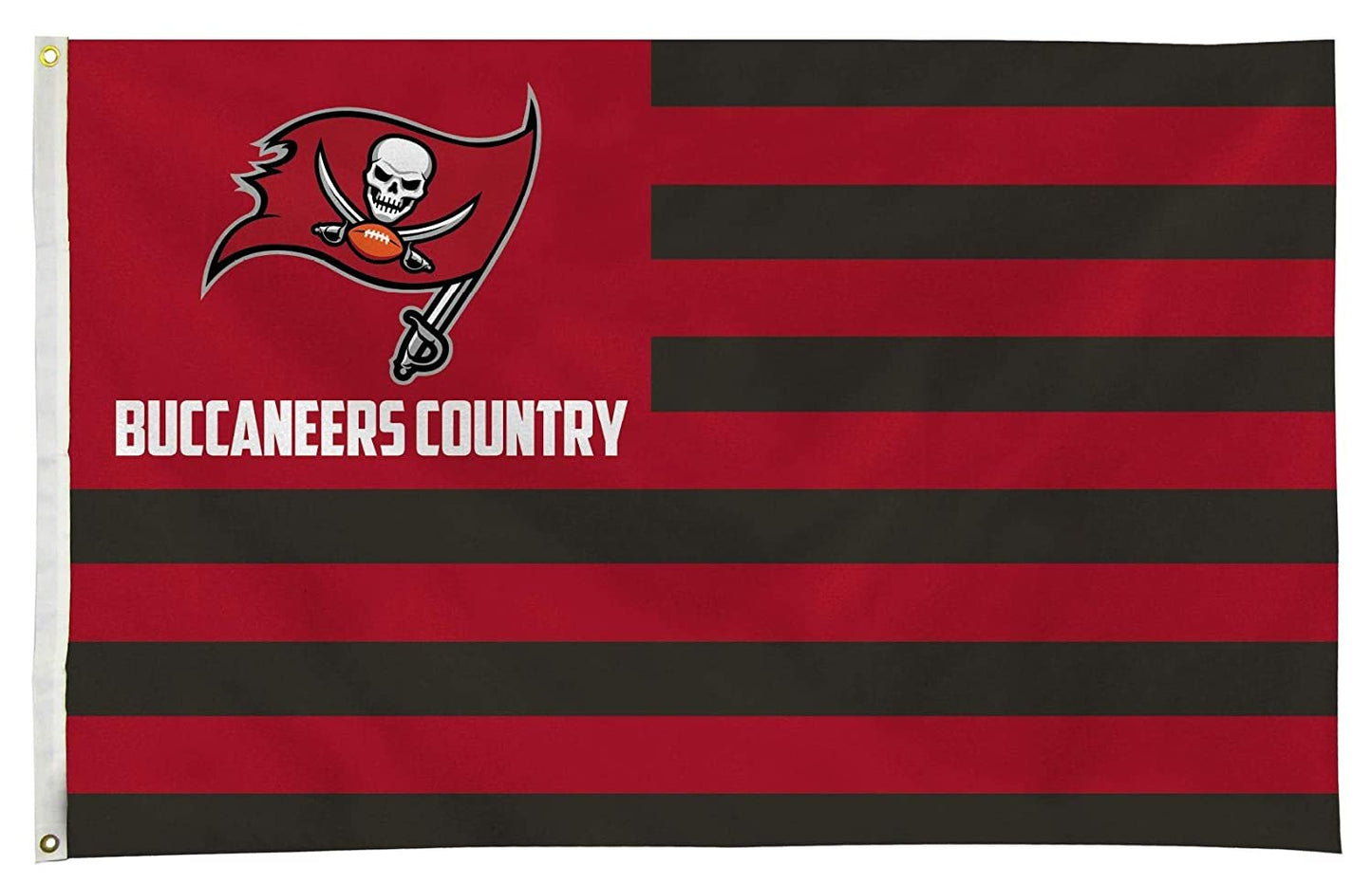 Tampa Bay Buccaneers Flag Banner 3x5 Country Design Premium with Metal Grommets Outdoor House Football by Fielders Choice