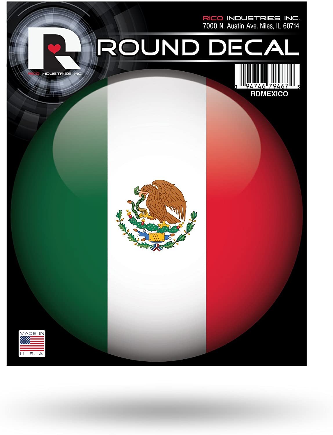 Mexico World Cup Soccer Round Decal by Fielders Choice