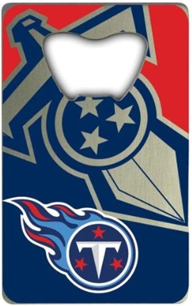 Tennessee Titans Heavy Duty Metal Bottle Opener Credit Card Size 2 x 3.25 Inch by Fielders Choice