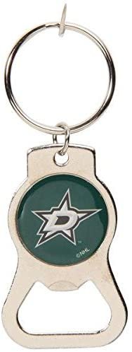 Dallas Stars Premium Solid Metal Bottle Opener Keychain, Silver Key Ring, Team Logo by Fielders Choice