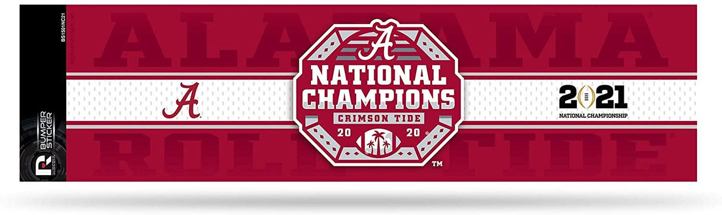 Alabama 2020 Champions Bumper Sticker Flat Vinyl Decal Auto Home Sticker Emblem University of by Fielders Choice