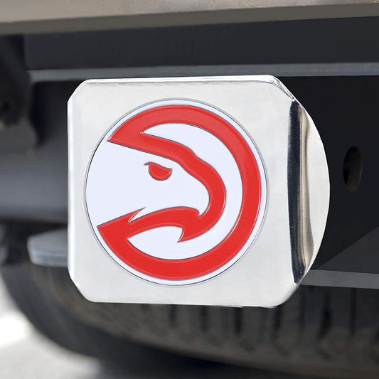 Atlanta Hawks Hitch Cover Solid Metal with Raised Color Metal Emblem 2" Square Type III by Fielders Choice