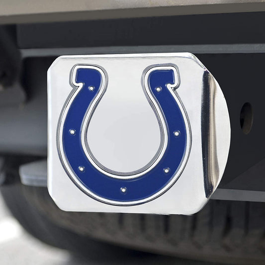 Indianapolis Colts Hitch Cover Solid Metal with Raised Color Metal Emblem 2" Square Type III by Fielders Choice