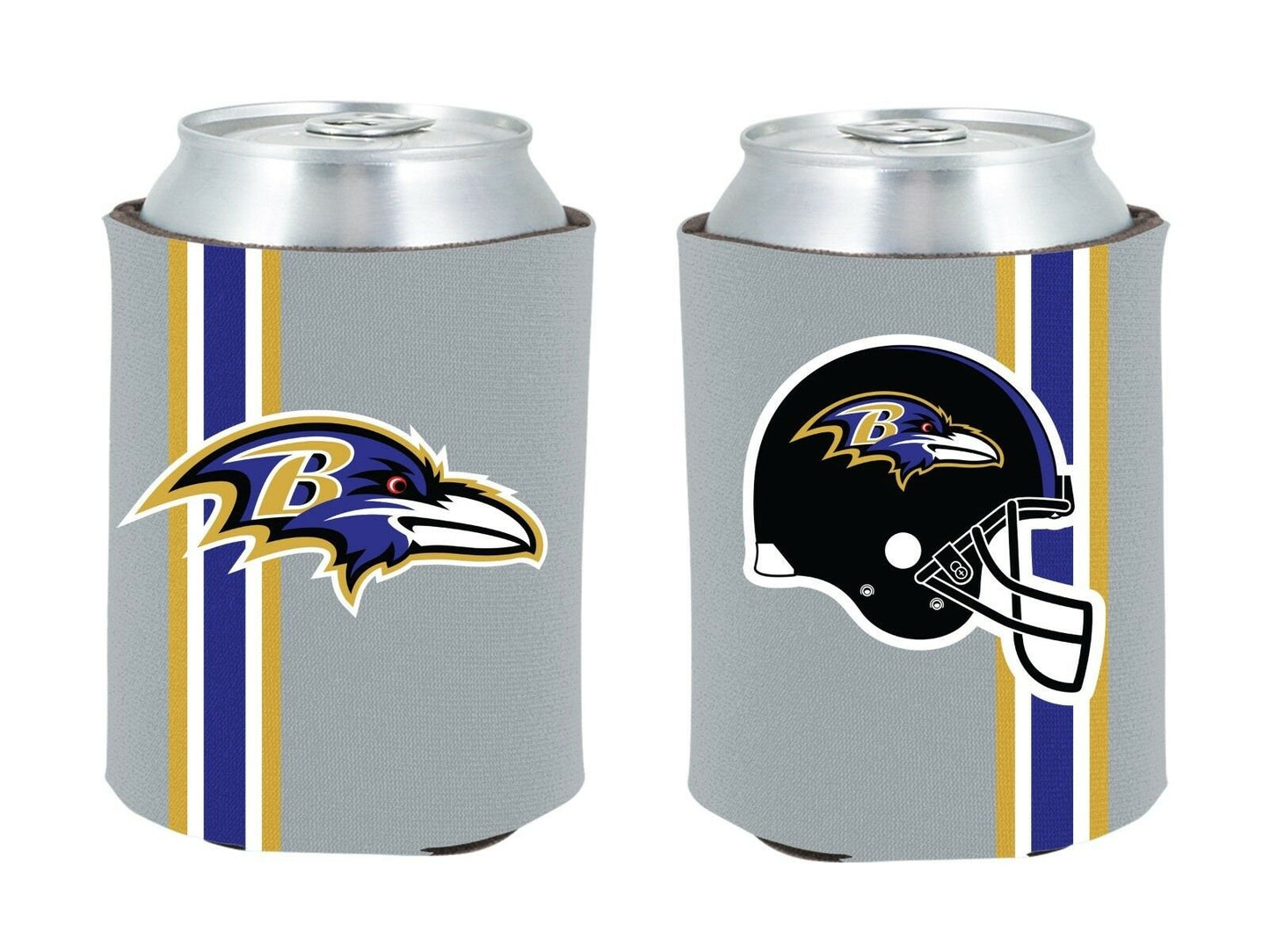 Baltimore Ravens 2-PACK CAN Retro THROWBACK Koozie Neoprene Holder Football by Fielders Choice