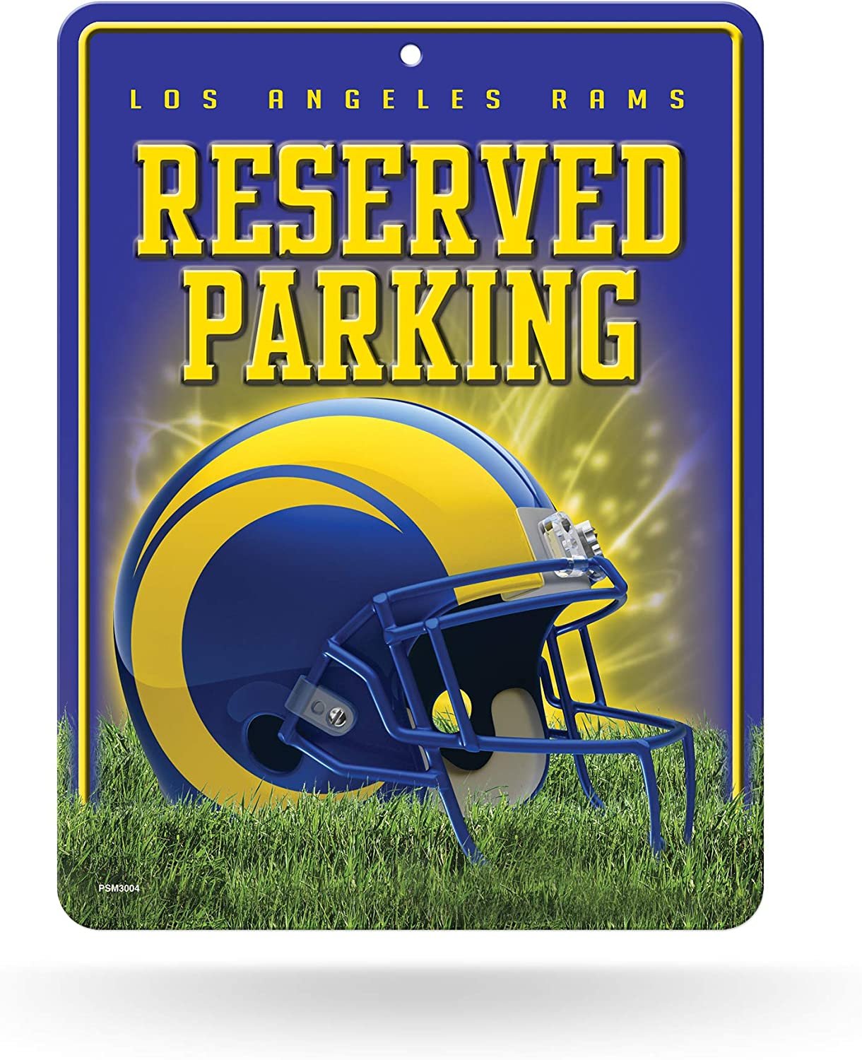 Los Angeles Rams Metal Parking Sign Novelty Wall 8.5 x 11 Inch by Fielders Choice