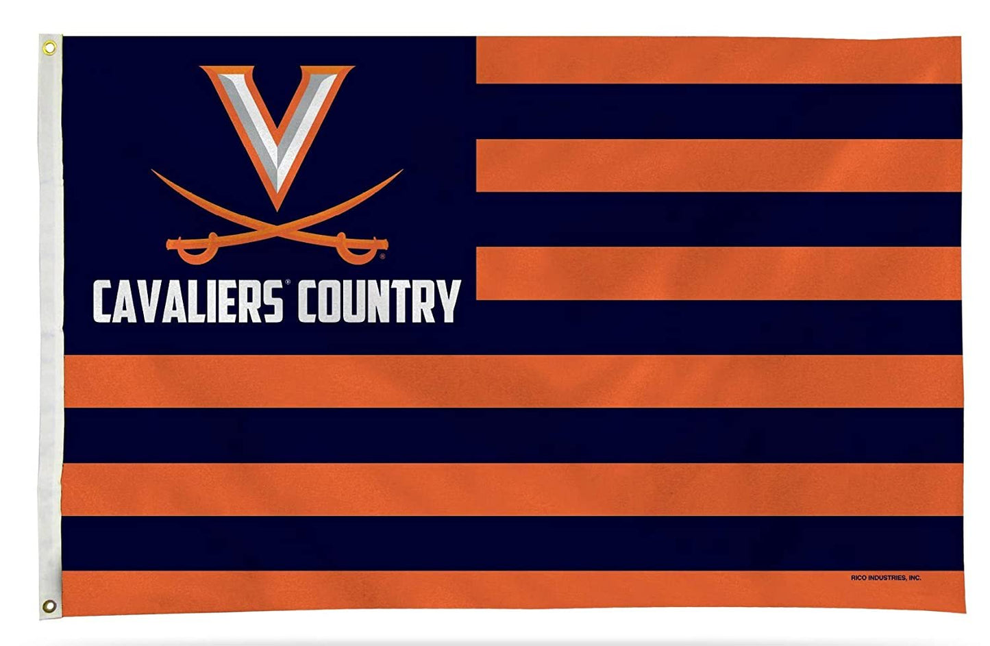 University of Virginia Cavaliers Premium 3x5 Feet Flag Banner, Country Design, Metal Grommets, Outdoor Use, Single Sided by Fielders Choice