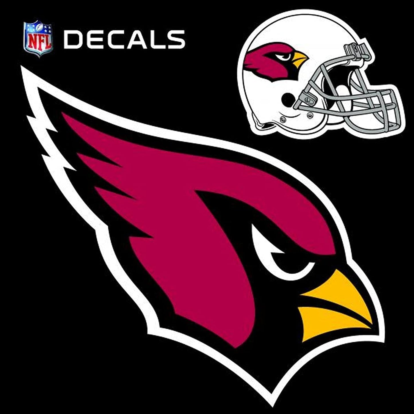 Arizona 12 Inch Primary Logo Decal Flat with Bonus Decal Vinyl Auto Home Football by Fielders Choice