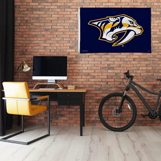 Nashville Predators 3x5 Feet Premium Flag Banner with Metal Grommets Outdoor by Fielders Choice