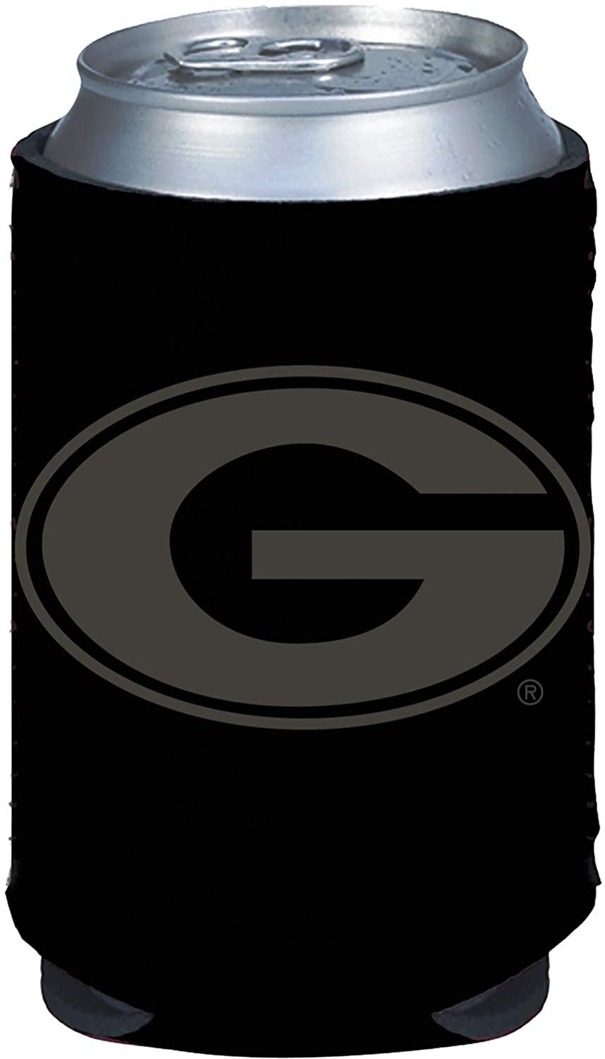 Georgia Bulldogs Tonal Black Design 2-Pack 12oz CAN Neoprene Beverage Insulator Holder Cooler University of by Fielders Choice