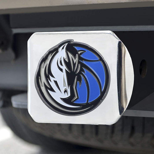 Dallas Mavericks Hitch Cover Solid Metal with Raised Color Metal Emblem 2" Square Type III by Fielders Choice