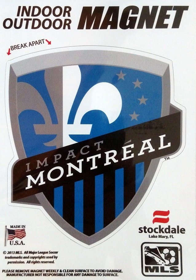 Montreal Impact 5" Vinyl Auto Home Magnet MLS Soccer Football Club by Fielders Choice