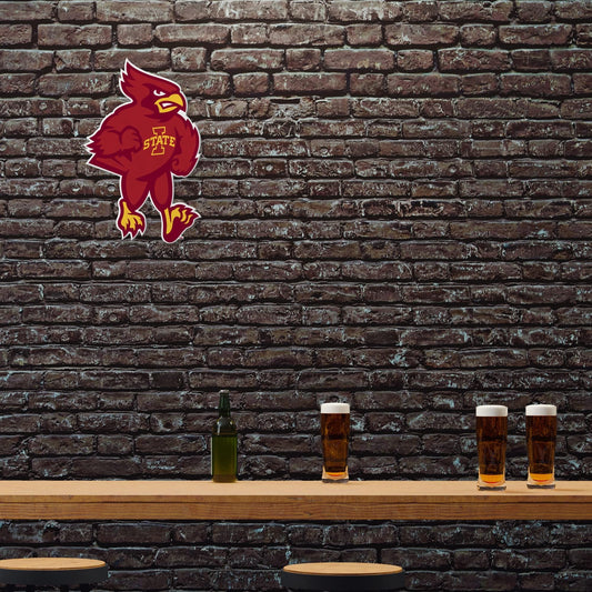 Iowa State University Cyclones Soft Felt Pennant, Mascot Design, Shape Cut, 18 Inch, Easy To Hang by Fielders Choice