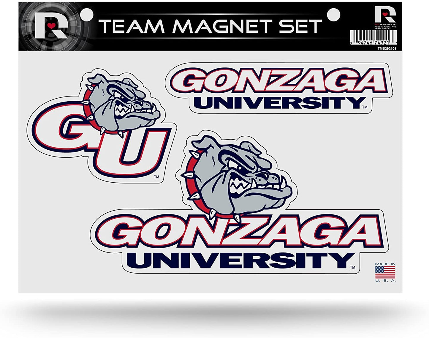 Gonzaga Bulldogs Die Cut Team Magnet Set Sheet University Of by Fielders Choice