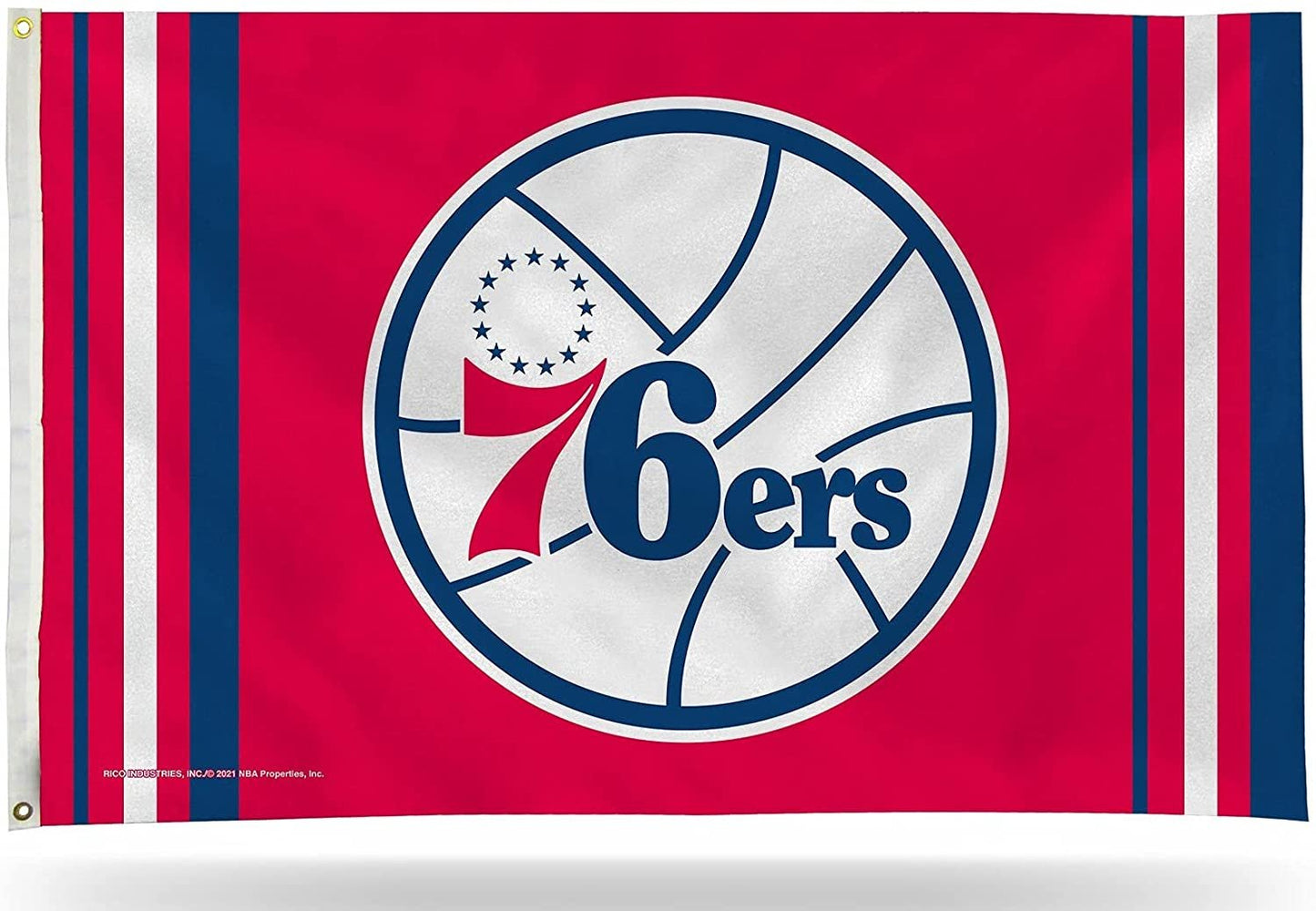 Philadelphia 76ers Flag Banner 3x5 Retro Logo Design Premium Outdoor House Basketball by Fielders Choice