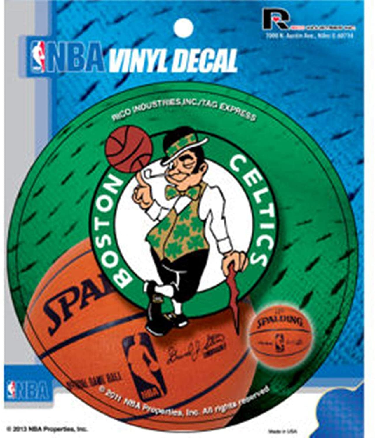 Boston Celtics Decal 4" Round Vinyl Auto Home Window Bumper Sticker Basketball by Fielders Choice
