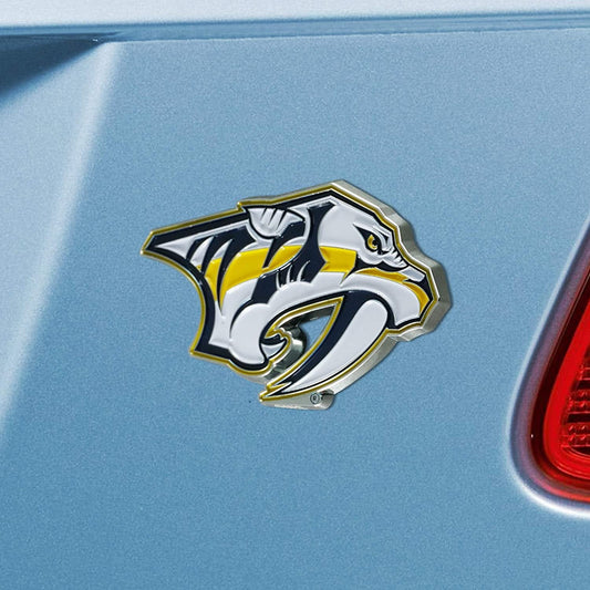 Nashville Predators Solid Metal Color Auto Emblem by Fielders Choice