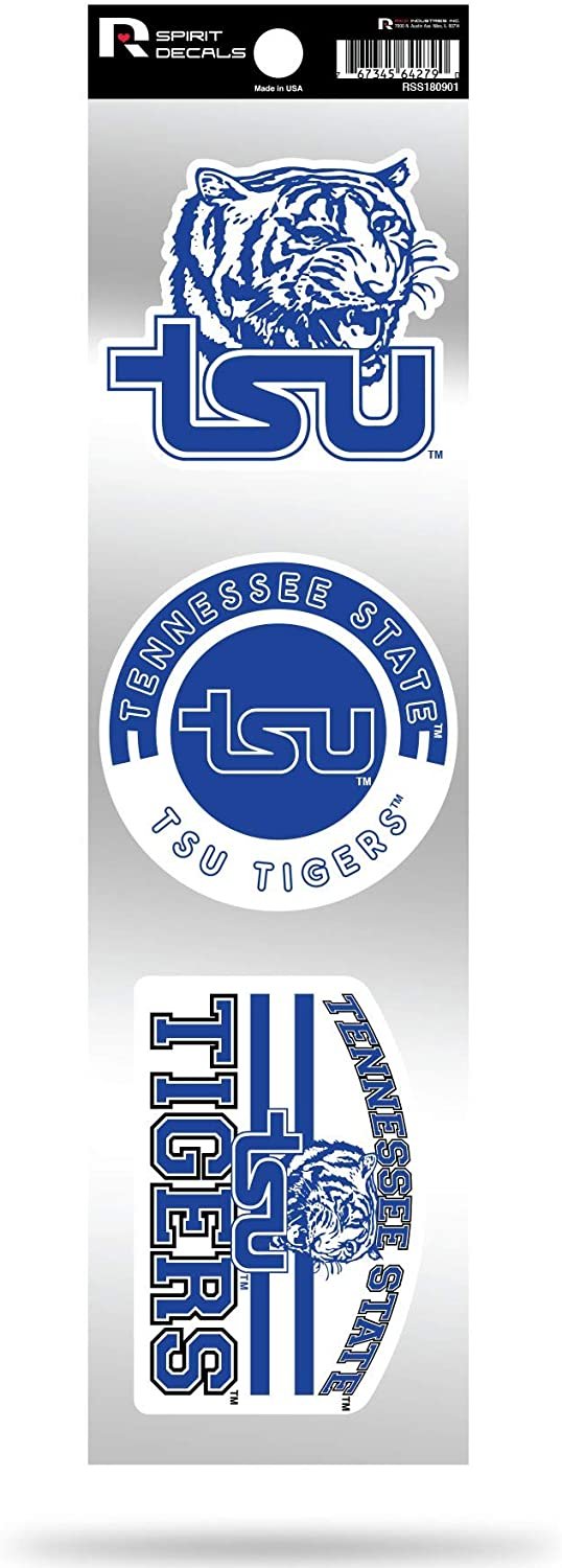 Tennessee State Tigers Triple Retro Throwback Spirit Decals Flat Vinyl Auto Home Sticker Sheet University of by Fielders Choice