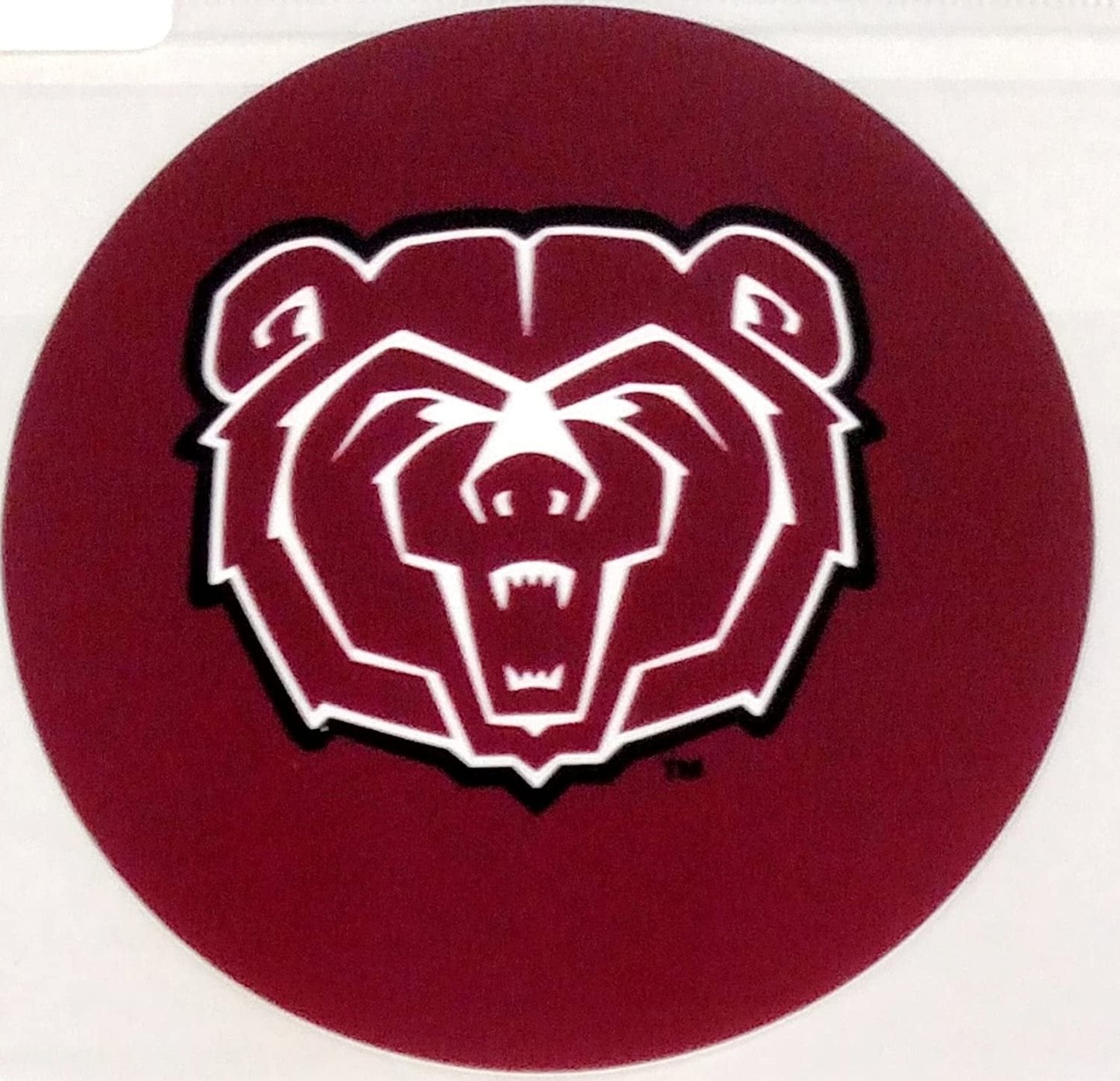 Missouri State Bears Decal RR 4" Round Vinyl Auto Home Window Glass University of by Fielders Choice