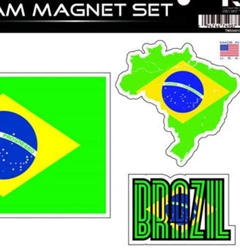 Brazil National Soccer Die Cut Team Magnet Set by Fielders Choice