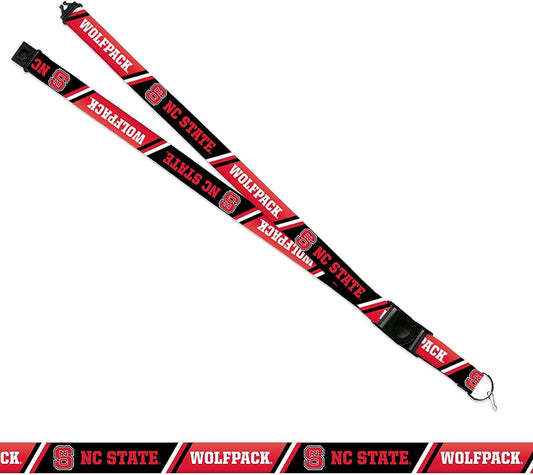Rico Industries NCAA North Carolina State Wolfpack Lanyard Officially Licensed - Double Sided Print, Great for Any Fan & Student. Detachable Buckle. Safe, Functional, and Light Weight by Fielders Choice