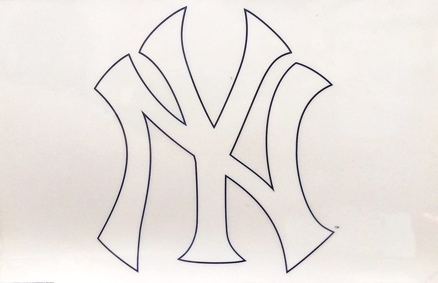 New York Yankees 18 Inch Jumbo Static Cling Decal Auto Home Window Baseball by Fielders Choice