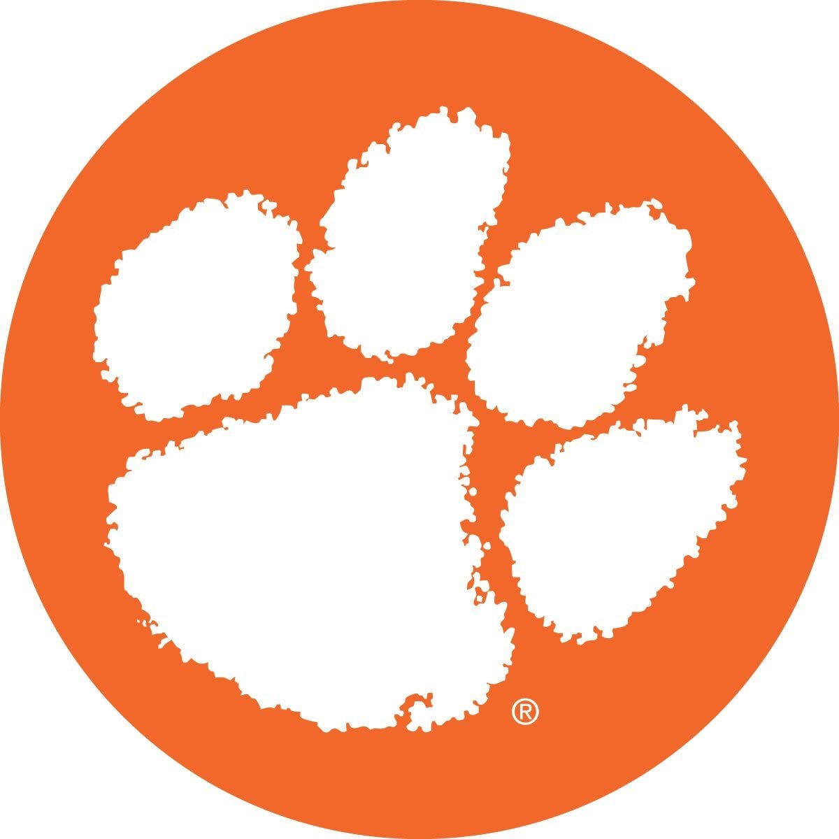 Clemson Tigers RR 4" Round Vinyl Decal Auto Home Window Glass University of by Fielders Choice
