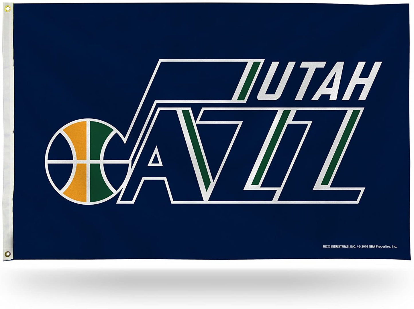 Utah Jazz Premium 3x5 Feet Flag Banner, Logo Design, Metal Grommets, Outdoor Use, Single Sided by Fielders Choice