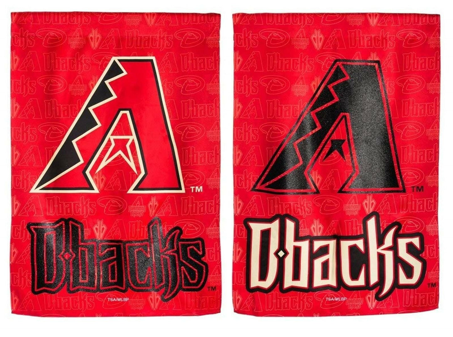 Arizona Diamondbacks EG GLITTER Premium 2-sided 29x43 BANNER House Flag Baseball by Fielders Choice