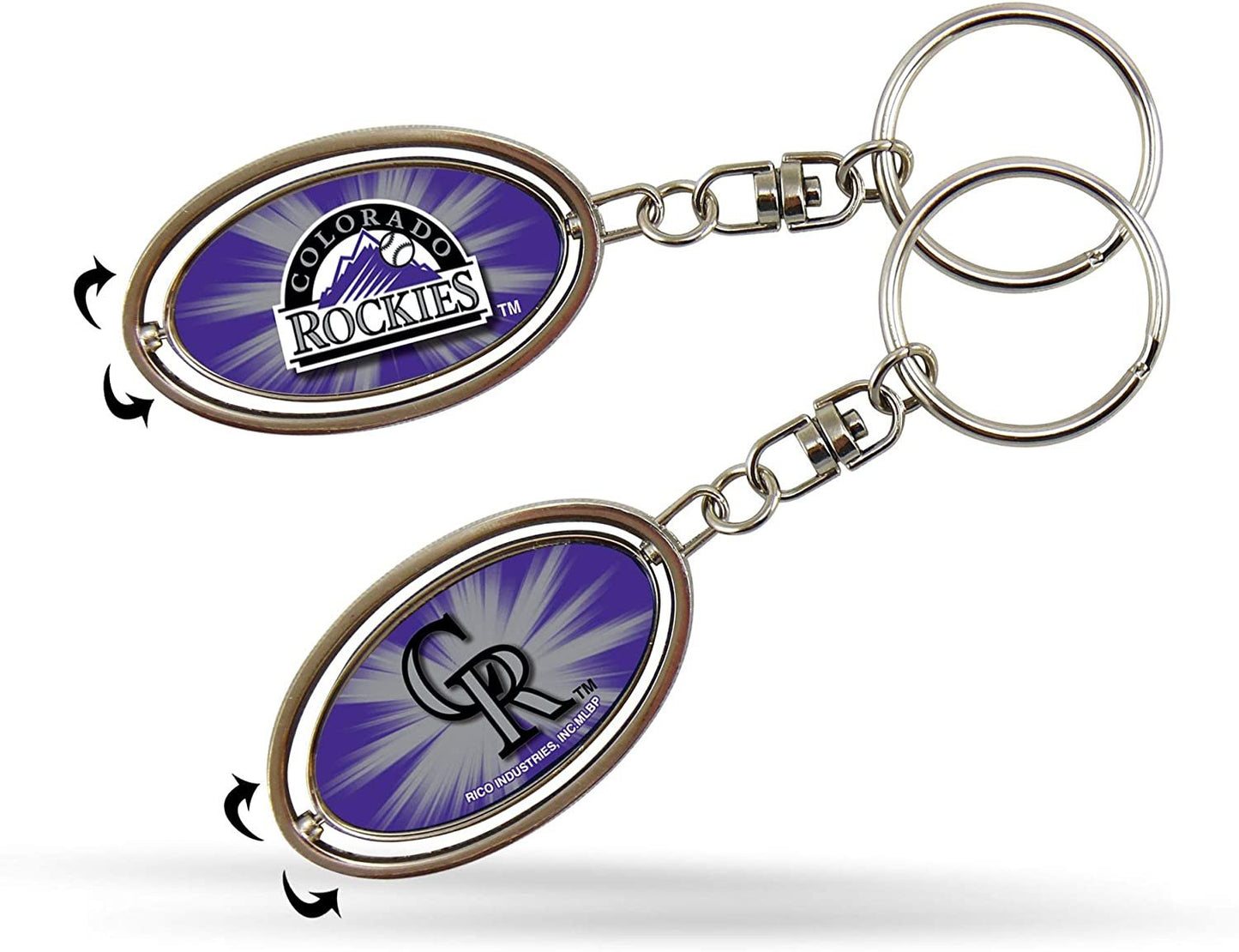 Colorado Rockies Spinner Keychain by Fielders Choice