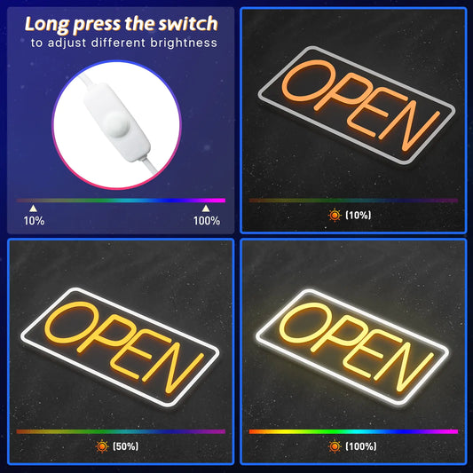 LED Store Open Sign Light by Anti Spier