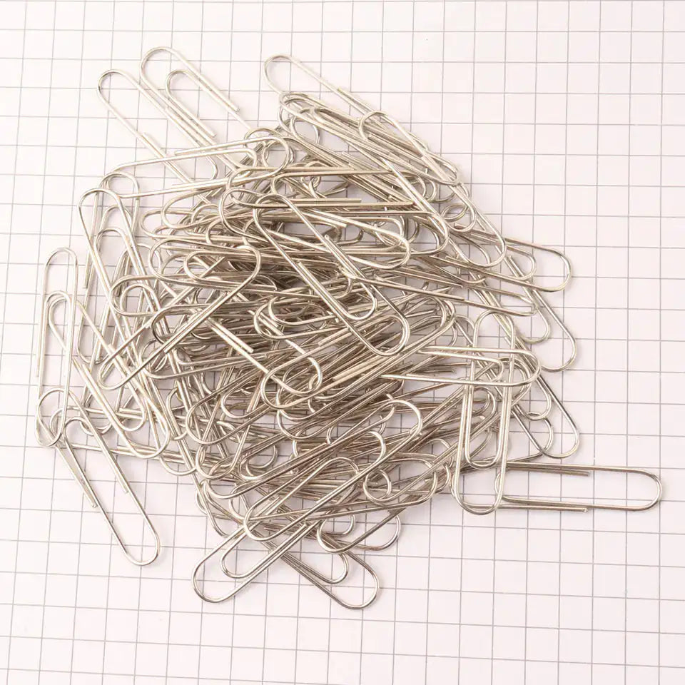 Paper Clip (28mm) Regular Silver (100/Pack) by Anti Spier