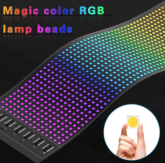 LED RGB Flexible Car Advertising Screen by Anti Spier