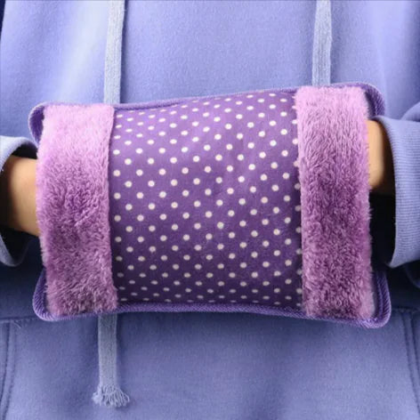 Rechargeable Winter Hot Water Bottle with Velvet Cover – Double Hand Warmth by Anti Spier