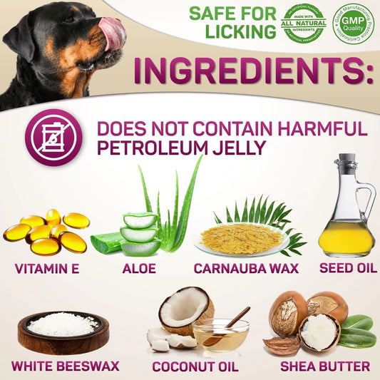 Natural Dog Paw Balm Dog Paw Protection for Hot Pavement Dog Paw Wax 2 oz by Anti Spier