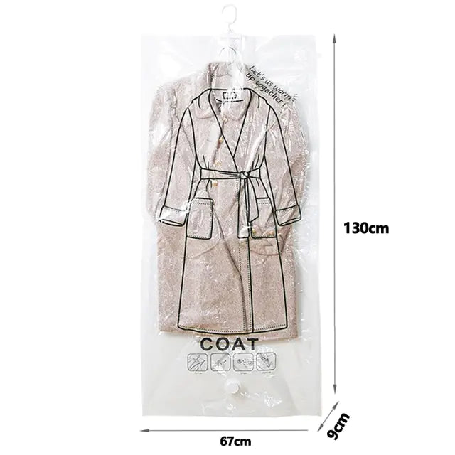 Closet Hanging Organizer Vacuum Bag by Anti Spier
