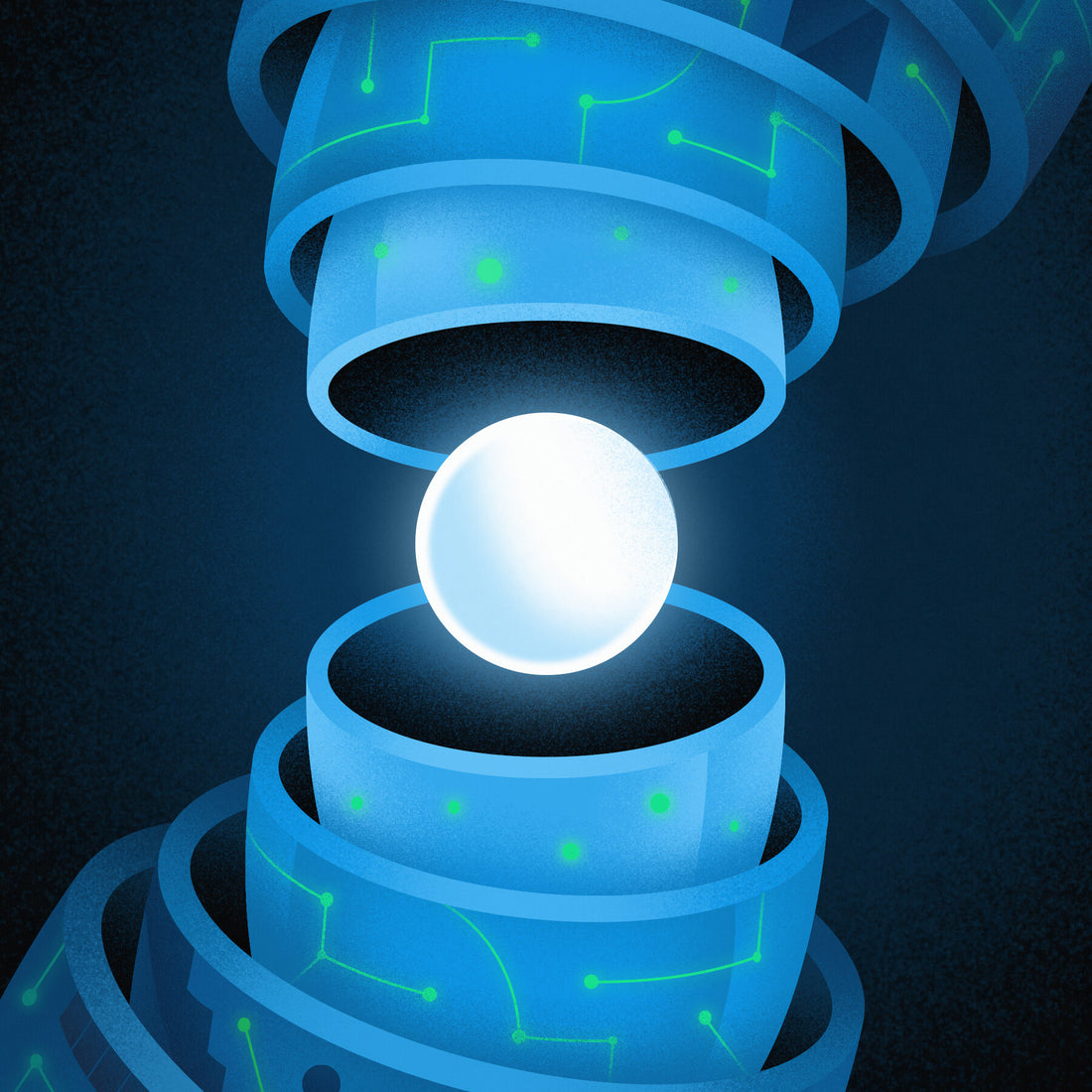A diagram of an A.I. system