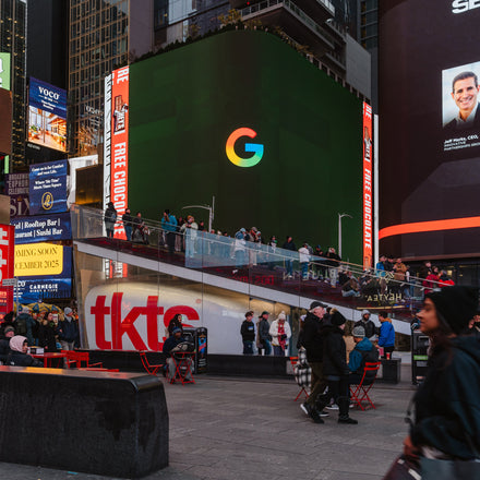 Diagram of Google's ad tech stack showing real-time bidding exchange and data pipelines