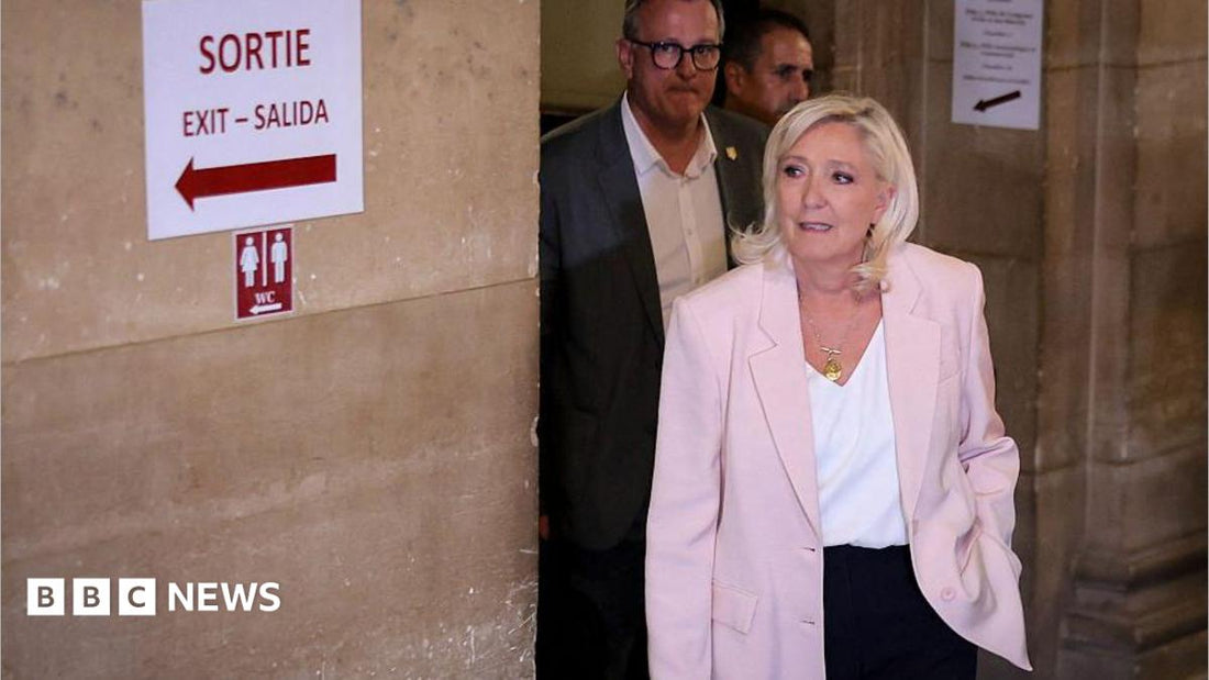 Marine Le Pen speaking at a rally