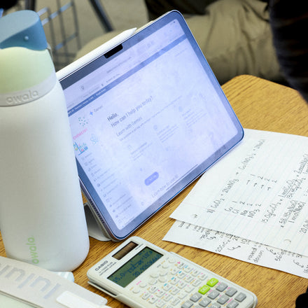 Google Classroom app on a tablet