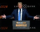 Trump speaking at a podium