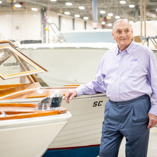 Eddie Smith giving away Grady-White Boats